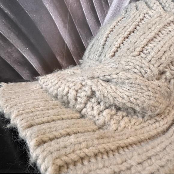 Harley-Davidson Knit Scarf Hat OS Oatmeal Cream Cable Women’s - Picture 15 of 15